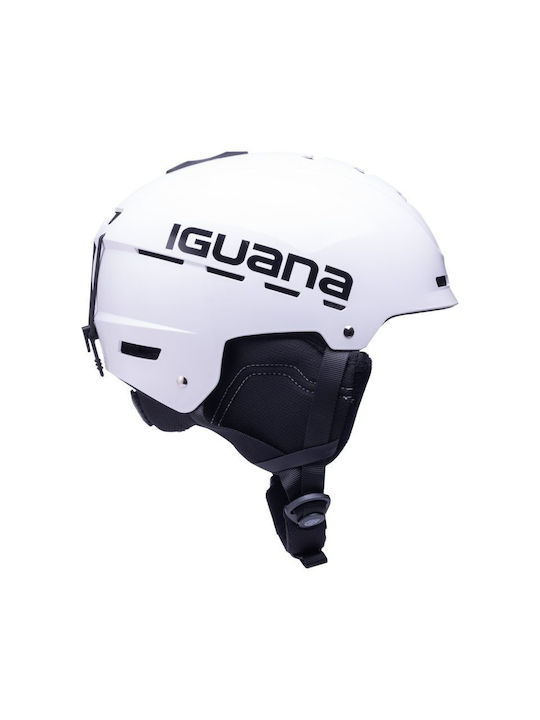Iguana Ανδρικό Κράνος για Σκι & Snowboard σε Λευκό Χρώμα