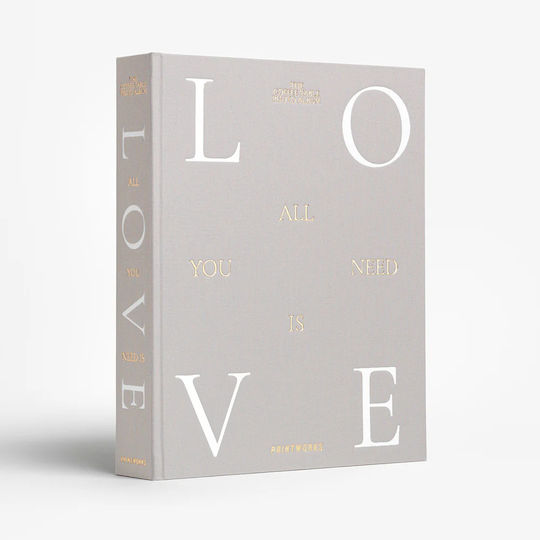 Printworks Album All You Need Is Love pentru 60 Albume foto Gri 28x21buc