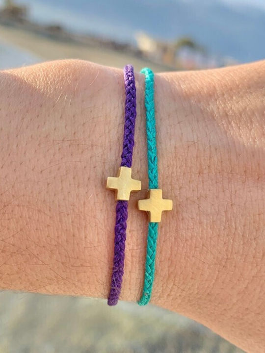 Bracelet "Cross G" Petrol