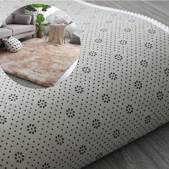 My Home Luxury Αντιολισθητικό Χαλί Ορθογώνιο Shaggy Καφέ 160x230cm