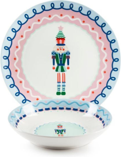Excelsa Set De Masă De Crăciun Pentru Mâncare 12 Bucăți Xmas Sweet Pastels
