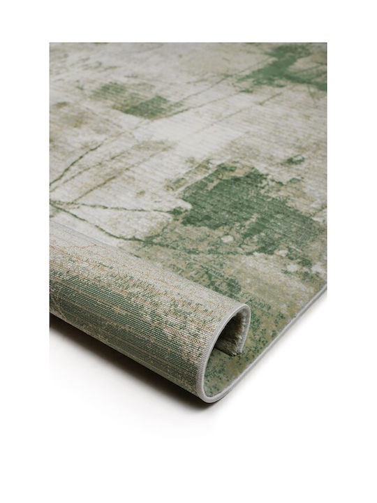 Viokarpet Bellart Teppich Rechteckig Synthetisch,Polyester/Cotton/Leather Green-grey