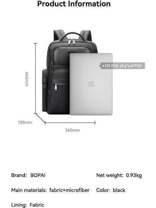 Bopai Backpack Backpack for 15.6" Laptop Black 61-128561