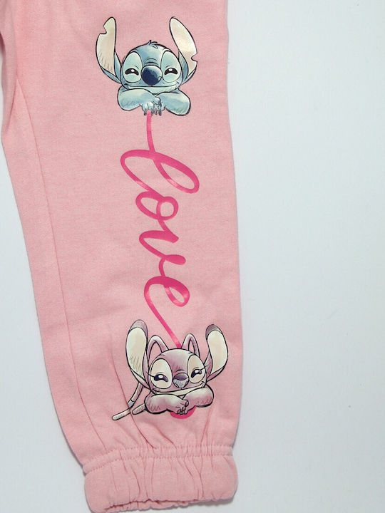 Pantaloni De Trening Pentru Copii Roz Lilo & Stitch