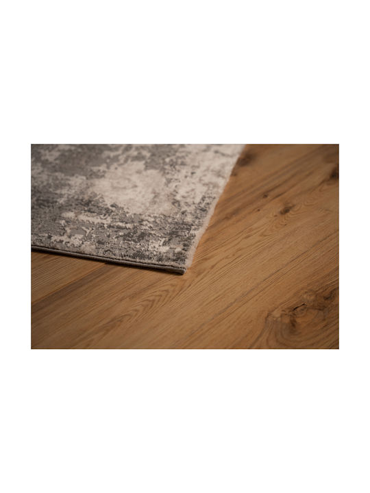 Tzikas Carpets Elements Teppich Rechteckig Synthetisch,Polyester/Cotton/Leather Black-silver
