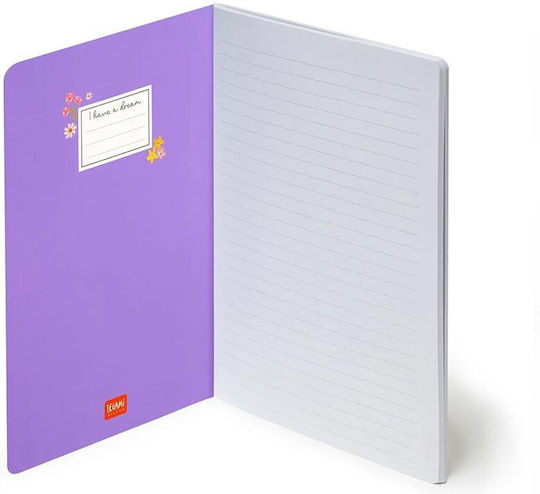 Legami Milano Notebook B5 Ruled with Pen Holder White