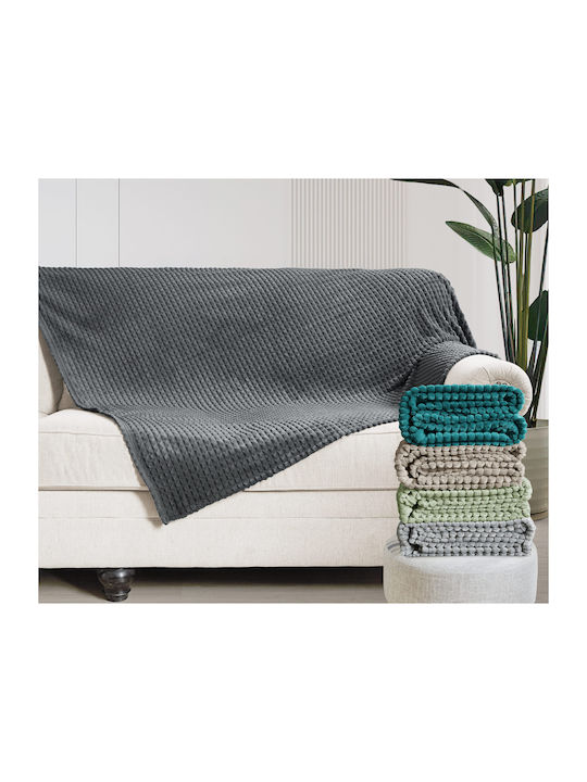 Kipper Edward Blanket Fleece Single 150x220cm Emerald