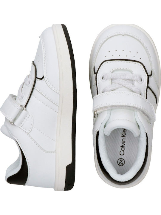 Παιδικά Sneakers με Σκρατς Λευκά