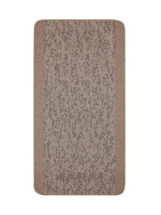Non-Slip Kitchen Runner Mat Granite Brown-Cream 80x160