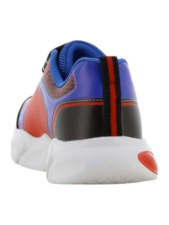 Παιδικά Sneakers Ανατομικά με Σκρατς & Φωτάκια Μπλε