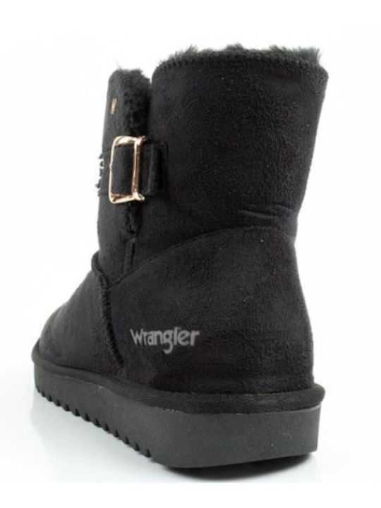 Suede Kids Boots Black