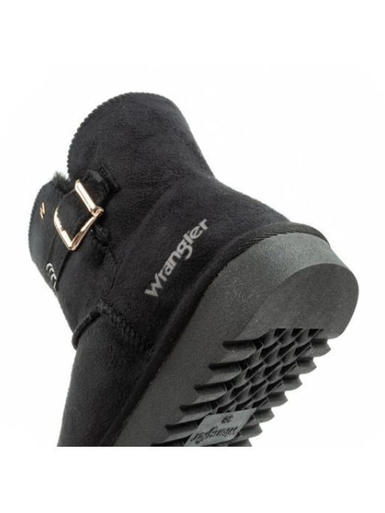 Suede Kids Boots Black