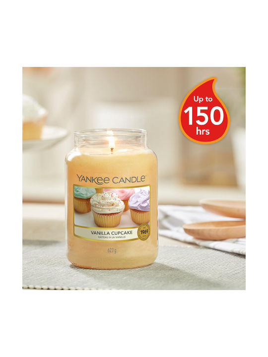 Yankee Candle Aromatic Candle Signature Jar with Vanilla Cupcake Perfume 623gr