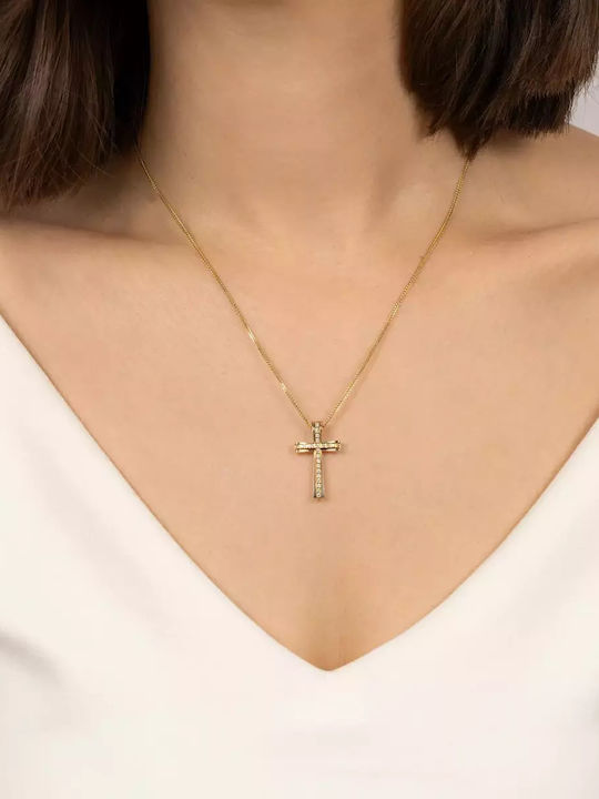 Women's Gold Cross 14K with Chain