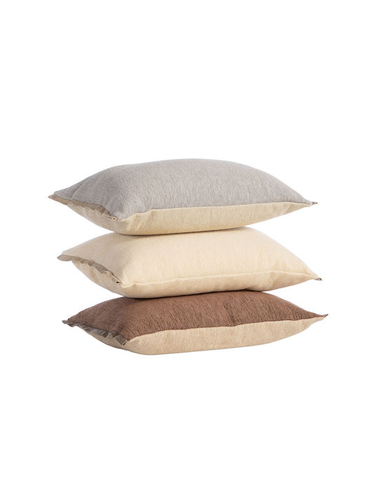 Nef-Nef Homeware Sofa Cushion Tanger Brown Ecru 40x55 cm