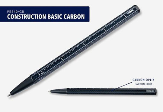Πολυλειτουργικό Στυλό Troika "construction Basic Carbon" Pes40cb