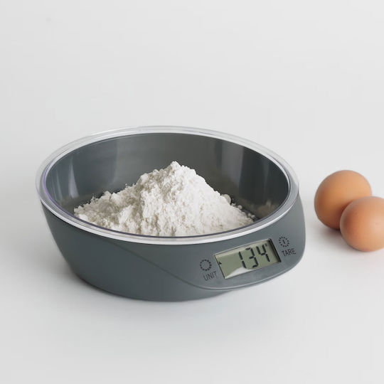Digital Kitchen Scale with Bucket 1gr/5kg Gray