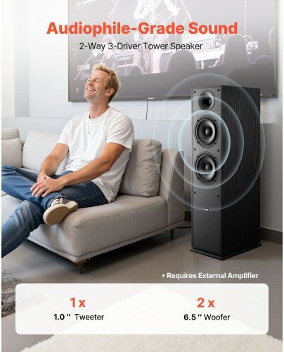 Vevor Ηχεία Εγκαταστάσεων 400W (Ζεύγος) Μαύρα
