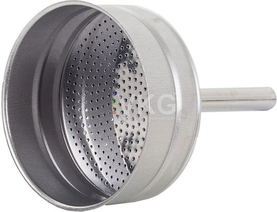Stovetop Espresso Pot 12 Cups Inox Silver
