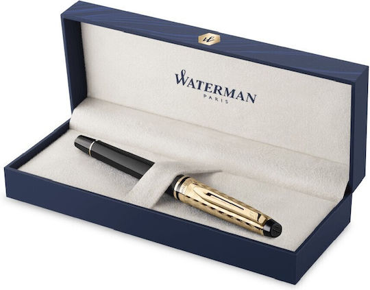 Waterman Expert Πένα Γραφής Medium με Μαύρο Μελάνι