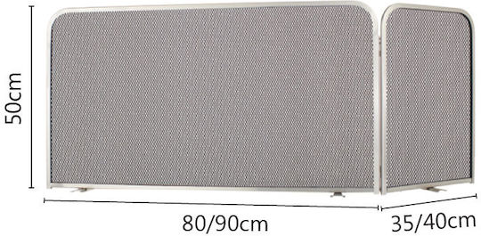 Zogometal Гориво за камини от метал с 2 панела 90x35x50см Oro Matt