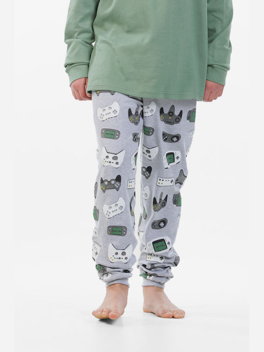 MEI Kids' Pajamas Winter Light Green