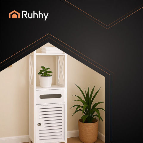 Ruhhy Bathroom Cabinet L80xW20xH21cm Natural