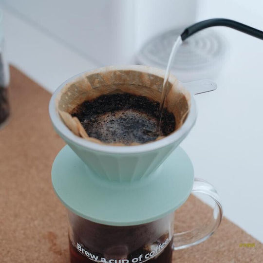 Buydeem Buydeem Manual Filter Coffee Maker Stainless Steel Red 350ml