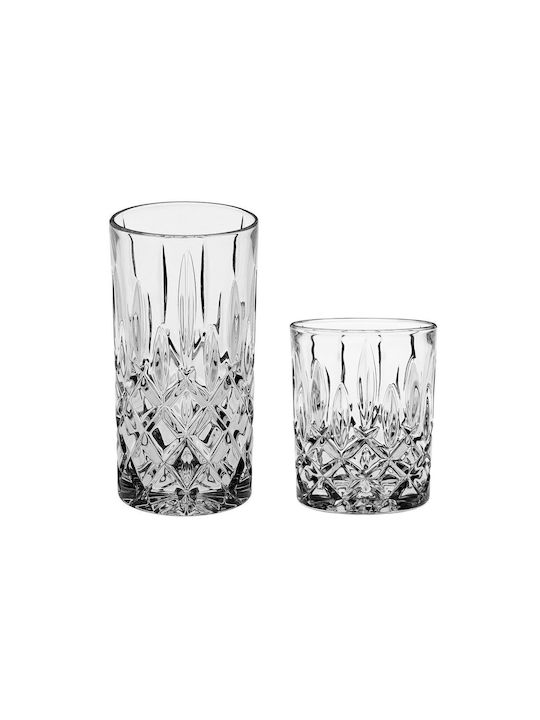 Crystal Bohemia Σετ Ποτήρια Νερού / Ουίσκι από Κρύσταλλο 12τμχ