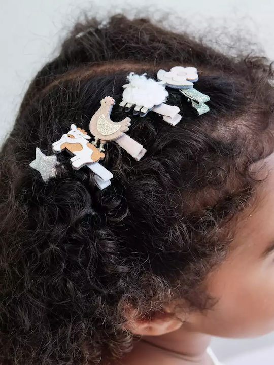 Mimi & Lula Farm Animal Kinder Haarspangen mit Bobby Pin / Haarspange Tier 8 Stück