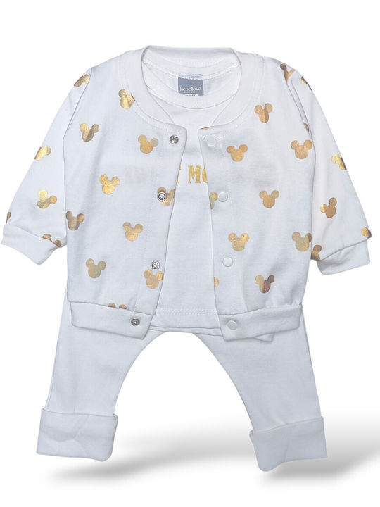 Babydom Bodys- pentru Bebelusi Culoare Ecru