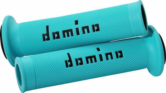 Domino Mânere Ghidon 22mm Lungime: 12,7cm Moto GP Diamond Knurled Flange Universal A01041c4080b7-0 Albastre
