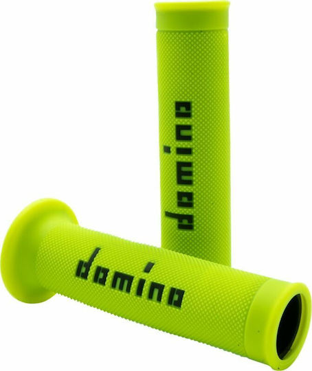 Domino Mânere Ghidon 22mm Lungime 12,7cm Moto GP Diamond Knurled Flange Universal A01041c4050b7-0 Galbene