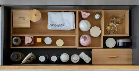 Estia Θήκη Οργάνωσης Bamboo Essentials Μπεζ