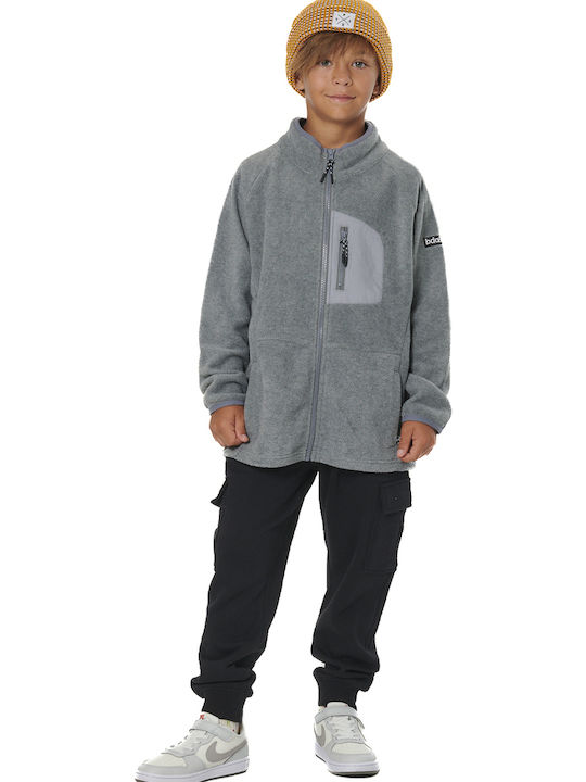 Sportlich Kinderstrickjacke Fleece Gray
