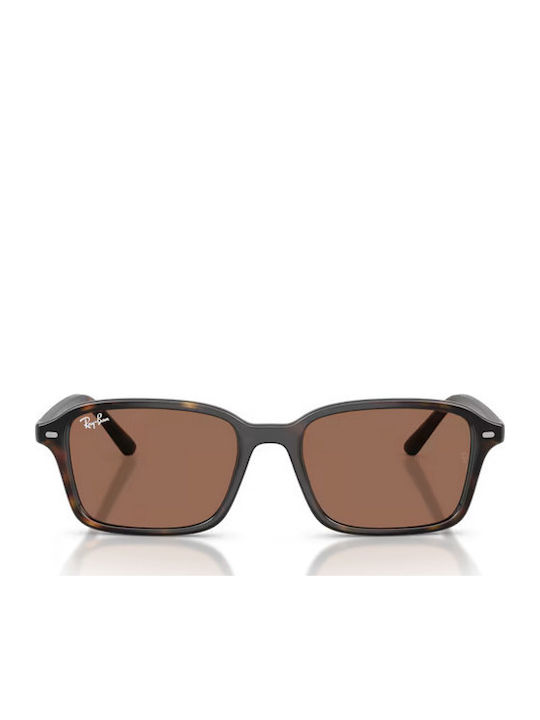 Ray Ban Quadratische Kinder-Sonnenbrillen mit polarisierten braunen Gläsern für 7-11 Jahre