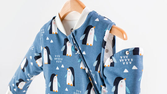 abo Зима Спален чувал с крачета 2.5 Тог Penguins с отделящи се ръкавици