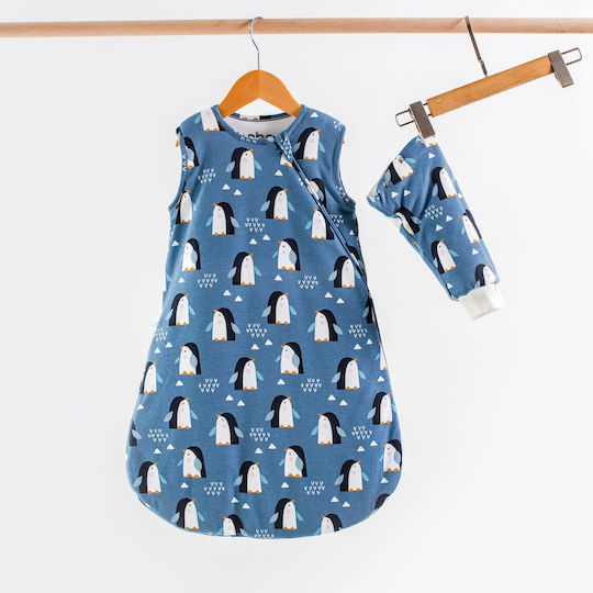 abo Winter Schlafsack Bag Me 2.5 Tog Penguins mit abnehmbaren Ärmeln