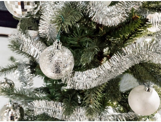 Christmas Silver Tree Decoration Garland 2m