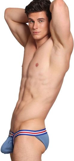 Marcuse Herren Sexy Slip Blau