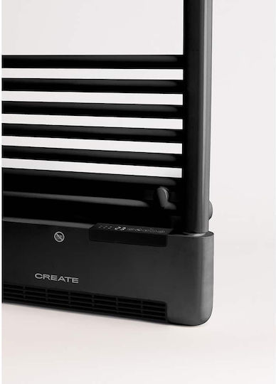 Create Електрическа закачалка за кърпи 1000W 115.5x51.5см Черен