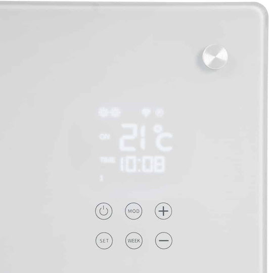 Eurom Radiator Electric Pentru Prosoape Cu Fațadă De Sticlă 800W 67x44cm Albă