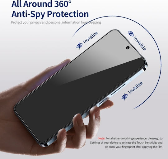 Privacy Full Face Tempered Glass (Galaxy A35Oppo A55)
