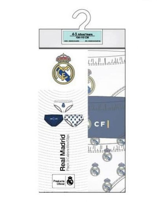 Real Madrid Παιδικό Σετ με Βρακάκια Πολύχρωμα 3τμχ