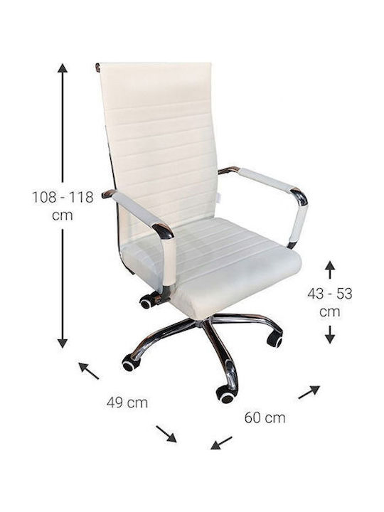Polihome Mintale Office Chair with Arms White