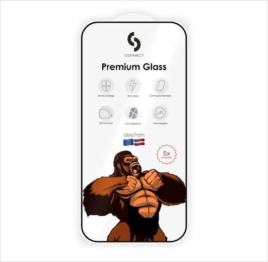 Connect Me 2.5D Tempered Glass Μαύρο (Xiaomi 15 Ultra)