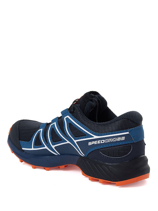 Speedcross Waterproof Kids Sports Shoes Running with Laces Navy Blue