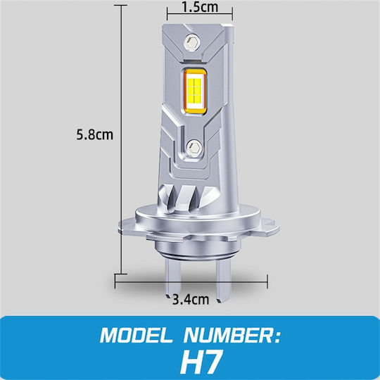 Interlook Lamps Car H7 Canbus LED 6000K Cold White 80W 2pcs