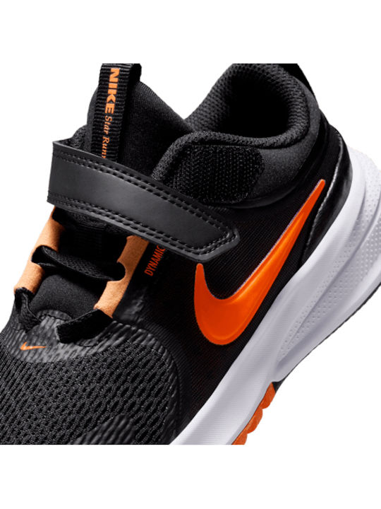 Star Runner Kids Sports Shoes Running with Hoop & Loop Closure Black