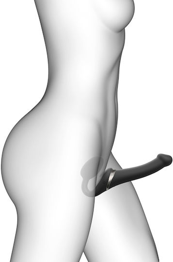 Strap On Me Strapless Strap On με Dildo με Δόνηση σε Μαύρο Χρώμα